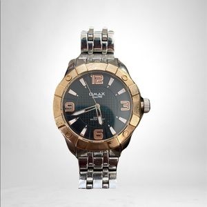 Men’s Omax Silver Watch Standard Face